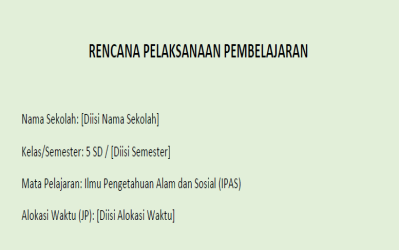 CONTOH RPP PEMBELAJARAN MENDALAM