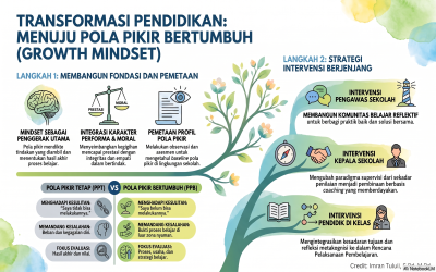 Pembinaan dan Pemantauan Intervensi Pola Pikir Tetap ke Pola Pikir Bertumbuh Pembelajaran Mendalam